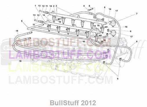 2006 Lamborghini MURCIELAGO COUPE EUROPE FUEL SYSTEM (62.01.00)